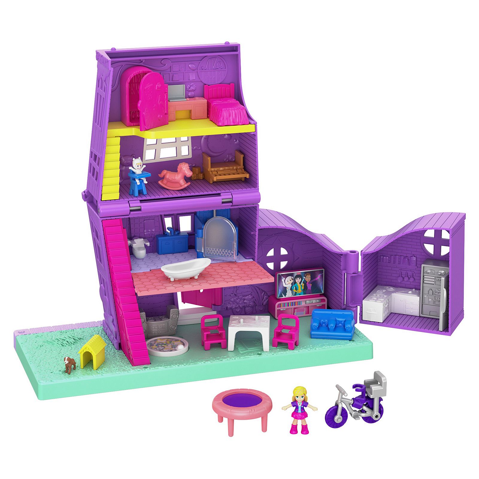 Polly Pocket Spin 'n Surprise Compact Playset, Tropical Smoothie