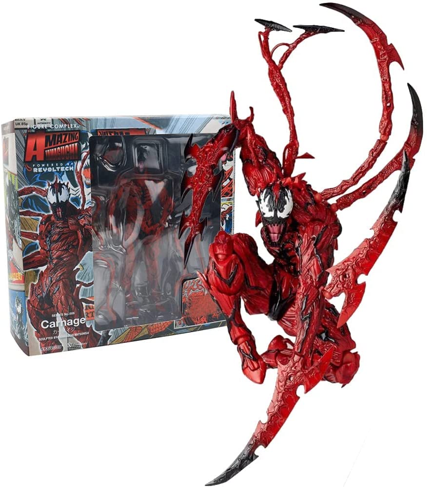 Carnage Venom Action Collectible Figuras Venom Statue Toy Figures Anime Toy Decoration Ornaments Gift, 7-in –
