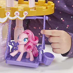 Mlp fim movie my little pony figures; pony castle playsest; mane 6 toys; alicorn pony toy