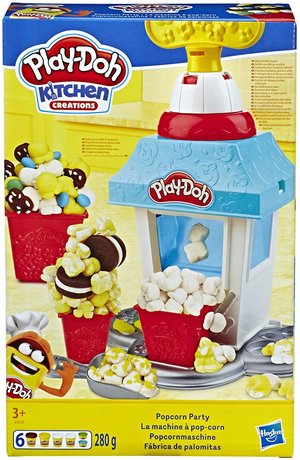 Play-Doh Kitchen Creations Popcorn Party Play Food Set with Six Non-Toxic  Pots Yellow – Toys-Porter