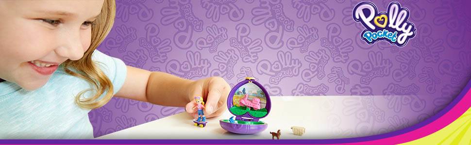 Polly Pocket Tiny Pocket Places Picnic Compact with Micro Polly Doll & Accessories ​ ​