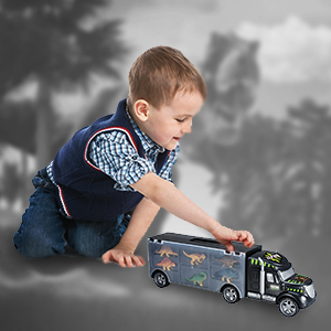kid truck dinosaur dinotruck carrier pieces outdoor 
