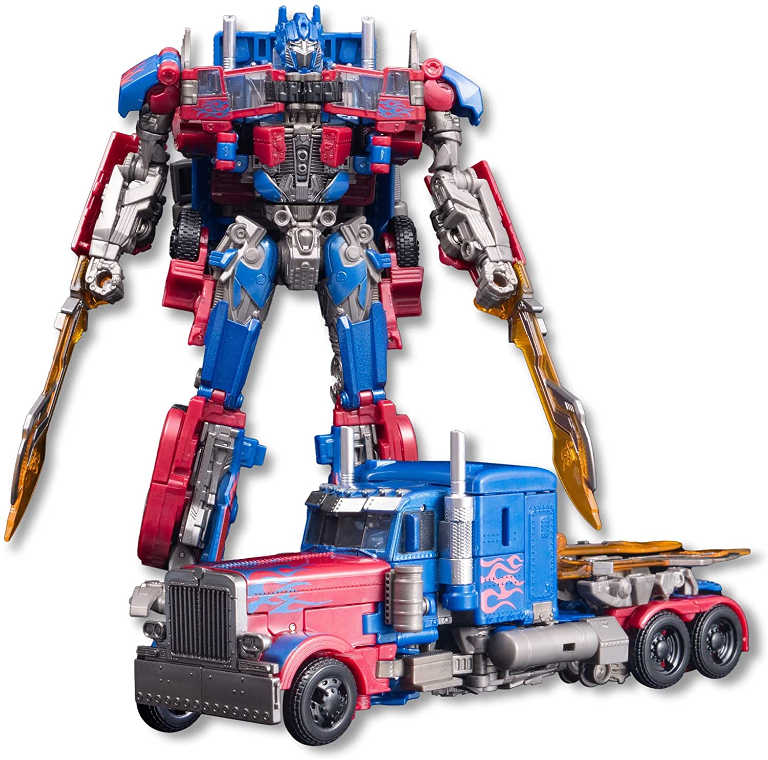 Optimus Prime Transformer Toys,Alloy Transformers Action Figures,Manual  Assemble Deformation Autobots Toys