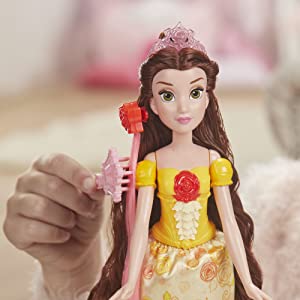 Disney princess belle; beauty and the beast; belle hair; disney toy; toys for girls; Christmas gift