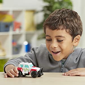 transforming toys; optimus prime; bumblebee; for boys; for girls; toys from rescue bots academy