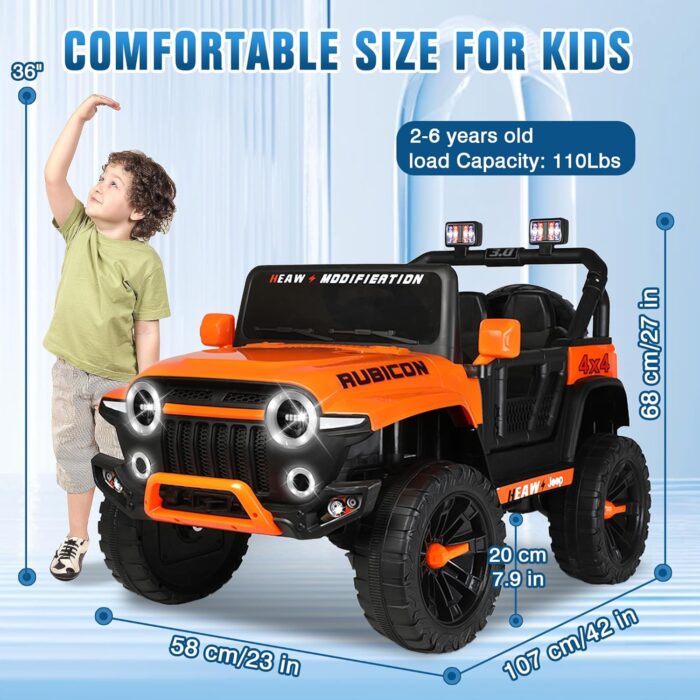 [DEAL] 24V Electric Kids Ride on Truck Car with Parental Remote - Image 9