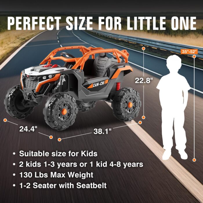 [Clearance] Ride on Car for Kids Electric Vehicles Off-Road SUV w/Parent Remote Control - Image 8