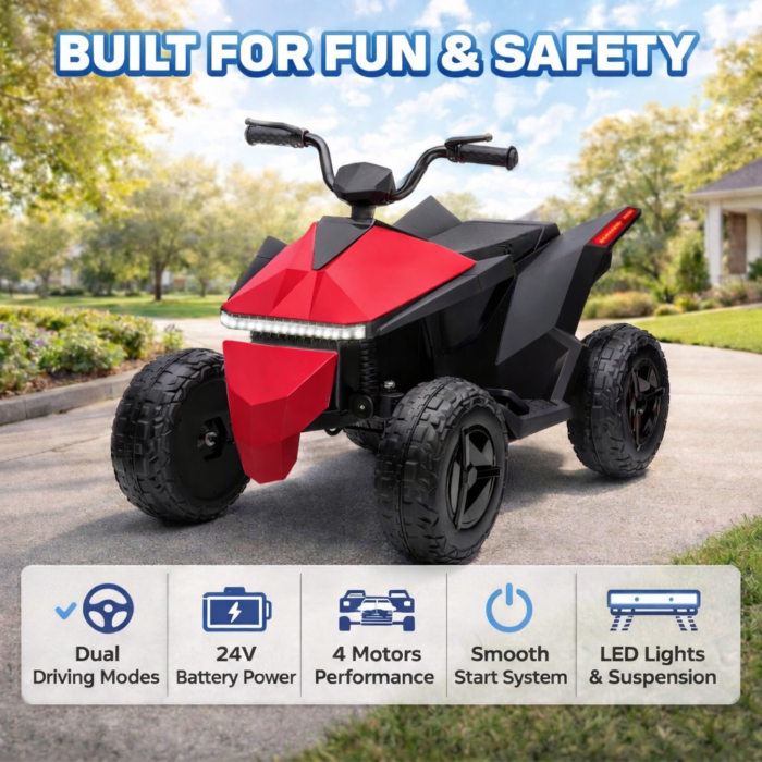 Electric ATV for kids in action