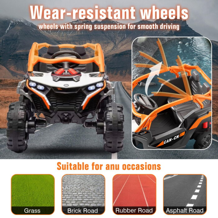 [Clearance] Ride on Car for Kids Electric Vehicles Off-Road SUV w/Parent Remote Control - Image 2