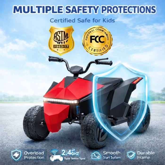 Kid-friendly ATV with top safety features