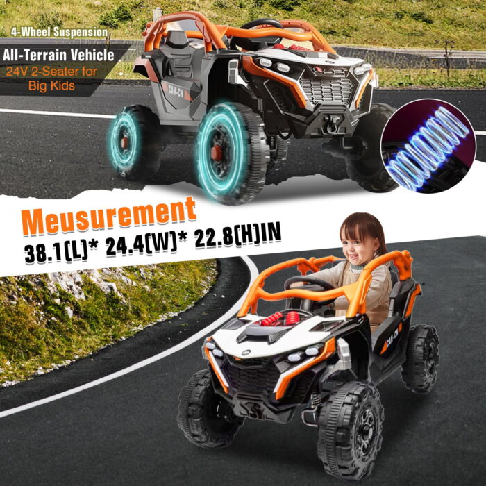 [Clearance] Ride on Car for Kids Electric Vehicles Off-Road SUV w/Parent Remote Control - Image 4