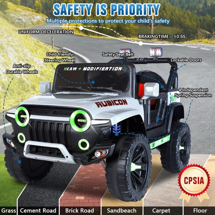 [DEAL] Kids Ride on Truck Car, 24V Electric Off-Road Vehicles,Kids SUV with Parental Remote - Image 8