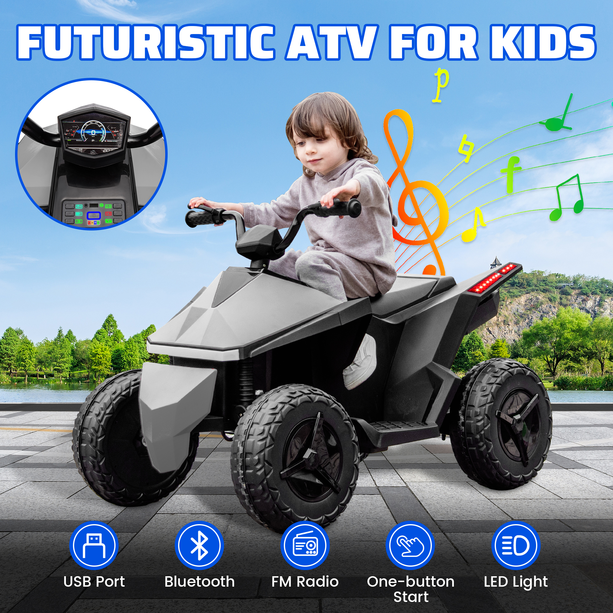 Kids Cybertruck Power Wheel: Futuristic Fun for Young Drivers - Toys-Porter
