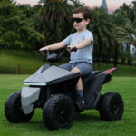 24V Kids ATV Quad 4 Wheeler Electric Ride on Car Age 3-8, 4WD, Spring Suspension, LED Lights, Bluetooth Music - Image 9