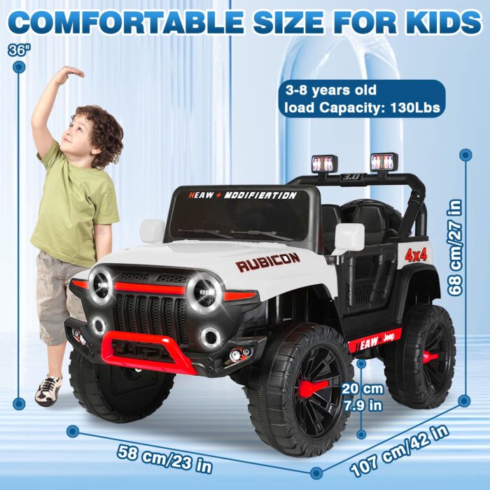 [DEAL] Kids Ride on Truck Car,Kids SUV with Parental Remote, 24V Electric Off-Road Vehicles - Image 9