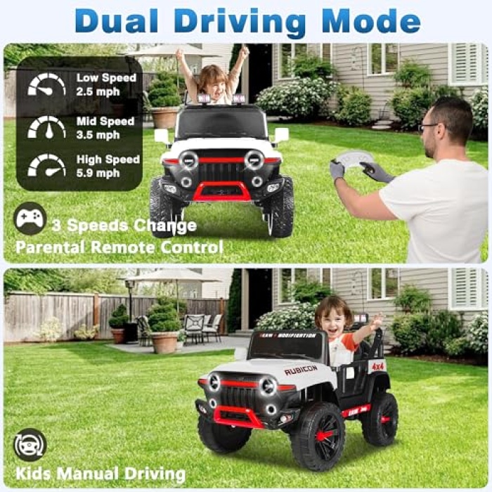 [DEAL] Kids Ride on Truck Car,Kids SUV with Parental Remote, 24V Electric Off-Road Vehicles - Image 5