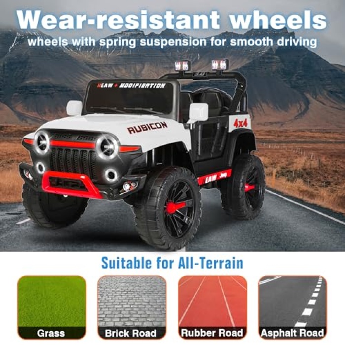 [DEAL] Kids Ride on Truck Car,Kids SUV with Parental Remote, 24V Electric Off-Road Vehicles - Image 8