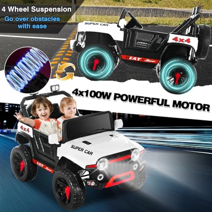 [DEAL] Kids Ride on Truck Car,Kids SUV with Parental Remote, 24V Electric Off-Road Vehicles - Image 6
