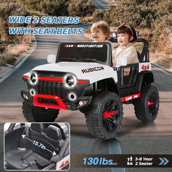[DEAL] Kids Ride on Truck Car,Kids SUV with Parental Remote, 24V Electric Off-Road Vehicles - Image 4