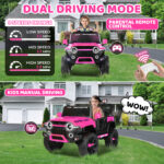 24V pink jeep - Dual Driving Mode