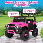 electric car for kids - wide 2 seaters with seat belt