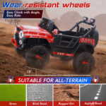 Spider Ride On Truck Car for Kids Electric UTV with Parental Remote Control, LED Lights, 3 Speeds - Image 4