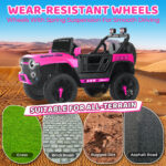 off road ride on jeep - wear resistant wheels