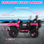 pink jeep for girls -safe soft start $ brake