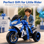 24V Kids Motorcycle 3 Wheels Electric Ride-On Toys for Ages 2-10, Dual 380W Motors - Image 9