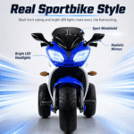 24V Kids Motorcycle 3 Wheels Electric Ride-On Toys for Ages 2-10, Dual 380W Motors - Image 10