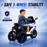 24V Kids Motorcycle 3 Wheels Electric Ride-On Toys for Ages 2-10, Dual 380W Motors - Image 5