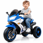 24V Kids Motorcycle 3 Wheels Electric Ride-On Toys for Ages 2-10, Dual 380W Motors