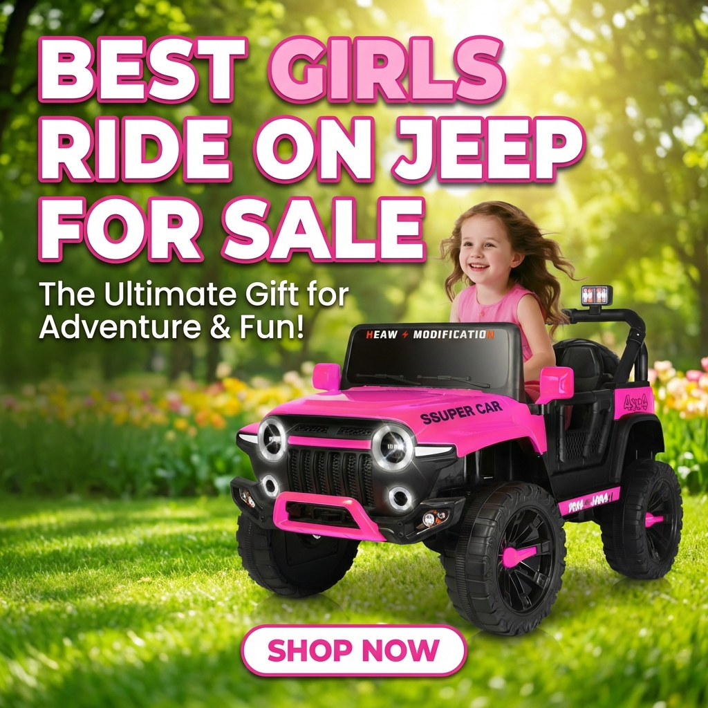 Best Pink Ride-On Jeep for Girls