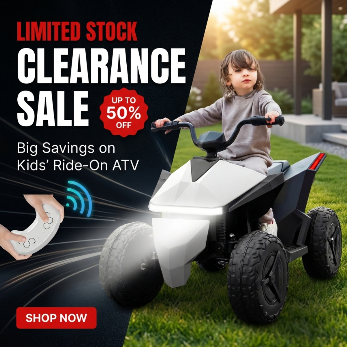 kids electric atv with remote