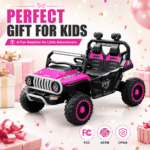 24V Ride On Jeep, Kids 2 Seater Off Road UTV with 4WD Motor, Remote Control, 3 Speed, Bluetooth Music, Spring Suspension, LED Light - Image 7