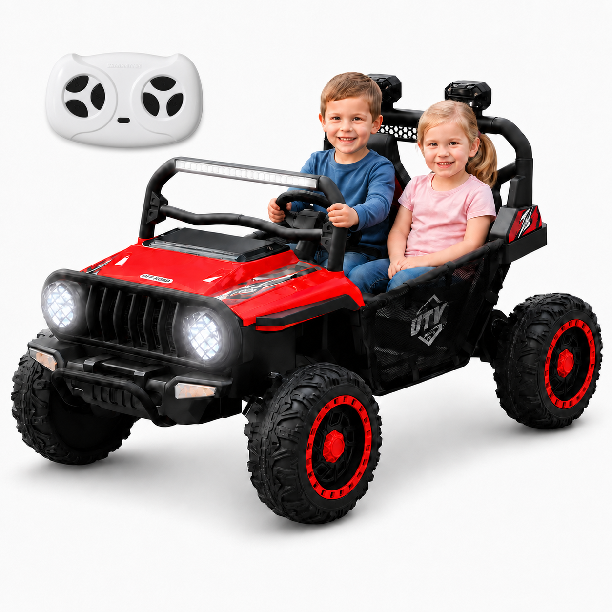 ChatGPT Image Jul 11, 2026, 11_38_23 AM (3) 24V Ride On Jeep for Big Kids, 2 Seater Off Road UTV with 4WD Motor, Parent Remote, 3 Speeds, Bluetooth, LED Light - Image 1
