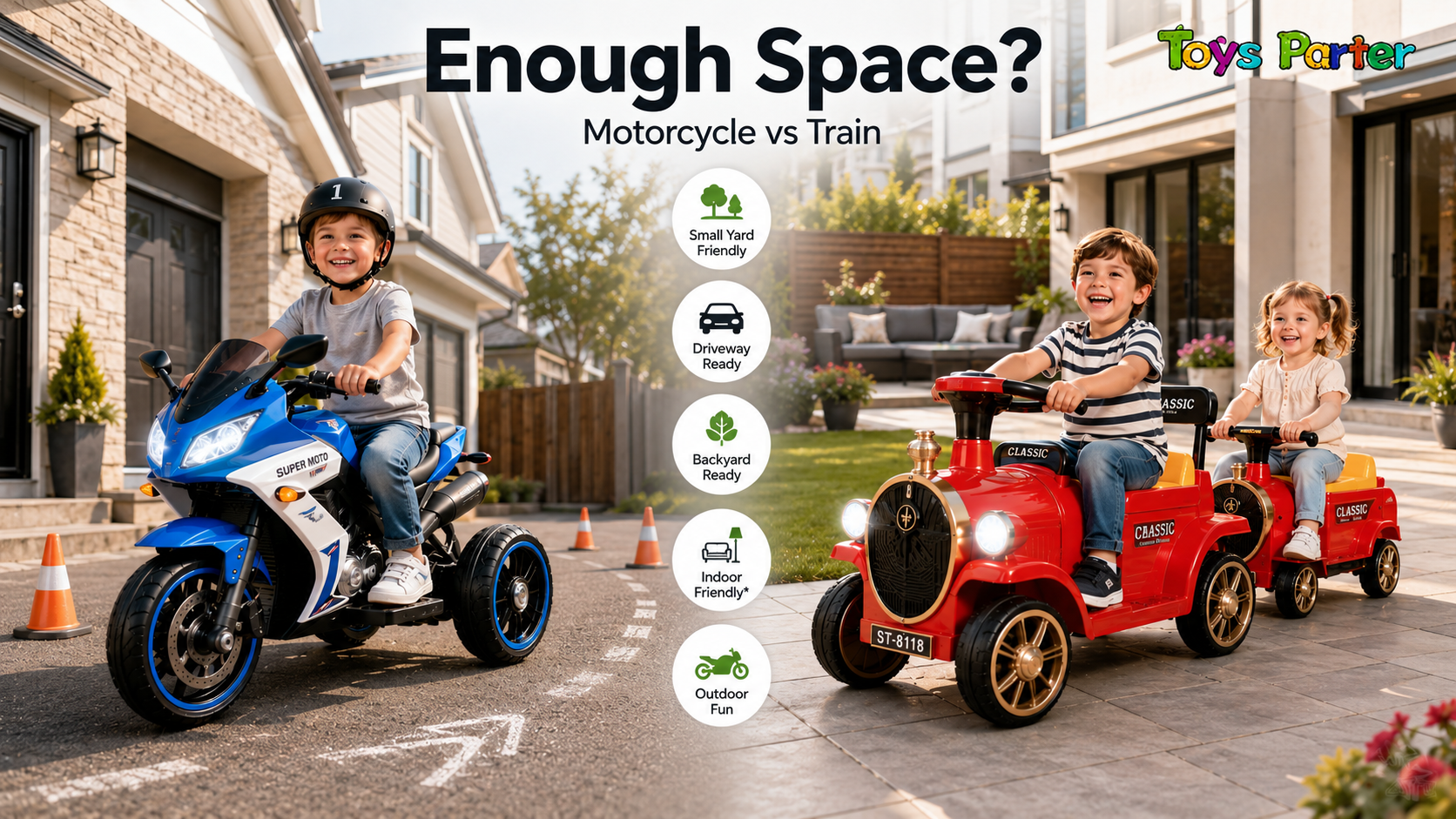 Do You Have Enough Space for a Ride-On Motorcycle or Train? A Parent's Guide