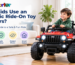 Can Kids Use an Electric Ride-On Toy Indoors?