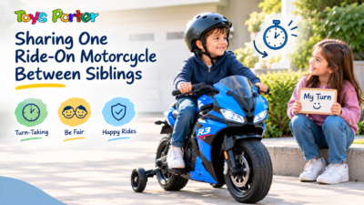 How to Share One Ride-On Motorcycle Between Siblings